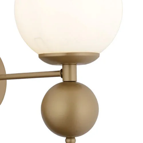 Apliqa Kuvars Tekli Eskitme Beyaz Camlı Modern Yatak Başı Salon Aplik