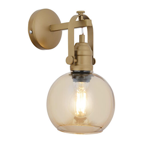 Apliqa Cherish Tekli Eskitme Bal Camlı Modern Yatak Başı, Salon Aplik