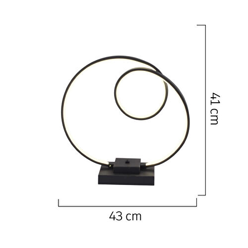 Apliqa Estel Siyah Kare Ayak Ledli Modern Oturma Odası Salon Abajur Apliqa Estel Siyah Kare Ayak Ledli Modern Oturma Odası Salon Abajur