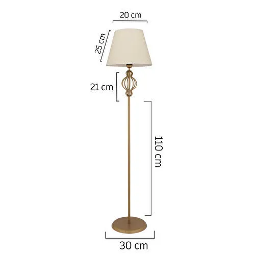 Apliqa Helezon Beyaz Şapkalı Eskitme Modern Tasarım Ayaklı Abajur Lamba Metal Lambader Apliqa Helezon Beyaz Şapkalı Eskitme Modern Tasarım Ayaklı Abajur Lamba Metal Lambader