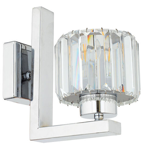 Apliqa Ramo Krom Kaplama Kristal Taşlı Duvar Lambası Yatak Odası-yatak Başı-salon Için Aplik