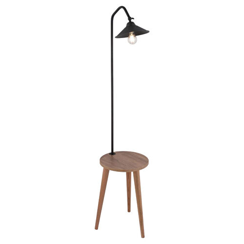 Apliqa Clifferd Siyah Başlıklı Ahşap Sehpalı Modern Ayaklı Abajur Lamba Ahşap Lambader Apliqa Clifferd Siyah Başlıklı Ahşap Sehpalı Modern Ayaklı Abajur Lamba Ahşap Lambader