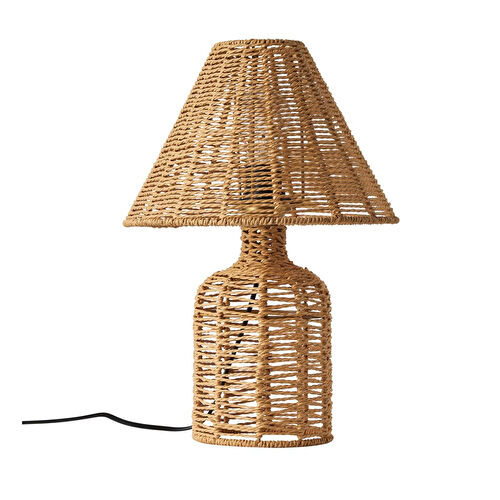 Apliqa Mateo İpli Rattan Hasır Abajur