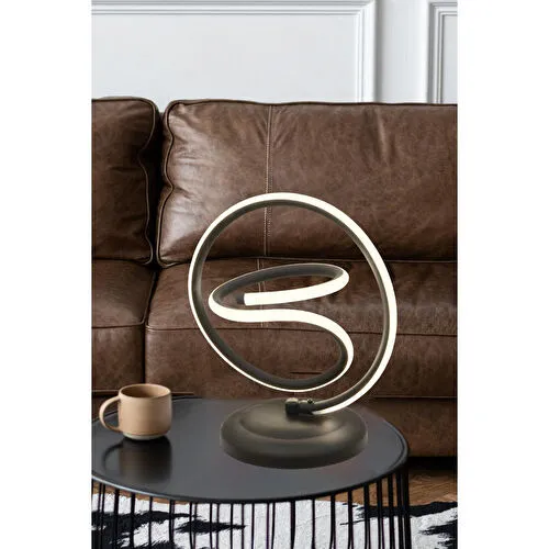 Apliqa Shake Ledli 3 Renk Modern Tasarım Masa Lambası Yatak Başı Abajur