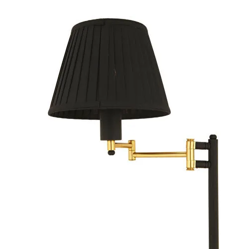 Apliqa Hestia Siyah Eskitme Modern Dekoratif Köşe Lambader