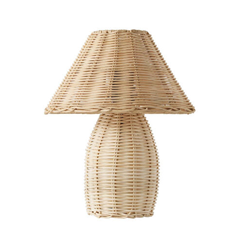 Apliqa Sollın Rattan Hasır Abajur Masa Lambası