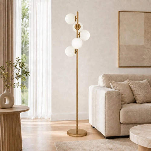 Apliqa Uzel 5li Eskitme Modern Tasarım Metal Lambader