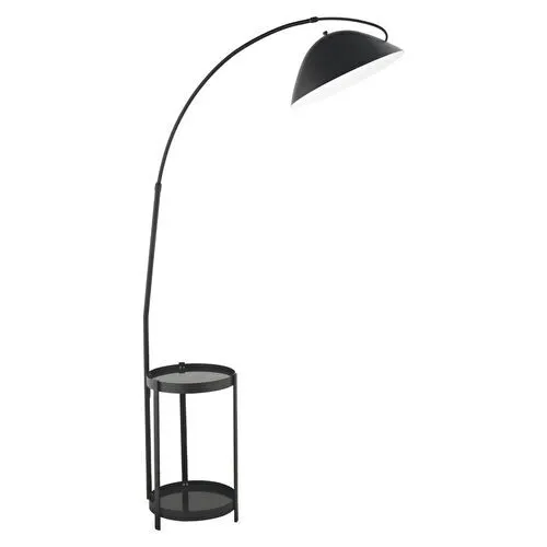 Apliqa Briella Modern Sehpalı Tasarım Metal Siyah Lambader