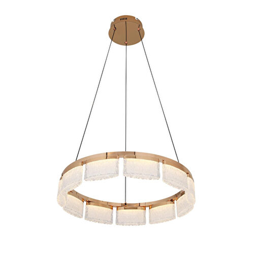 Apliqa Rosae 60'lık Gold Krisatal Yuvarlak Sarkıt Salon Led Avize Apliqa Rosae 60'lık Gold Krisatal Yuvarlak Sarkıt Salon Led Avize