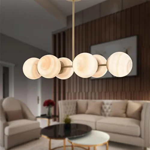 Apliqa Erda 6li Eski̇tme Avi̇ze Modern Mutfak Yemek Masası Üstü Yatak Odası Salon Avize