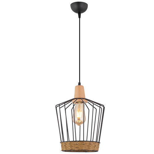 Apliqa Nairobi Tekli Siyah Telli Hasır Desenli Bohem Tarzı Yatak Odası, Koridor, Sarkıt Salon Avize