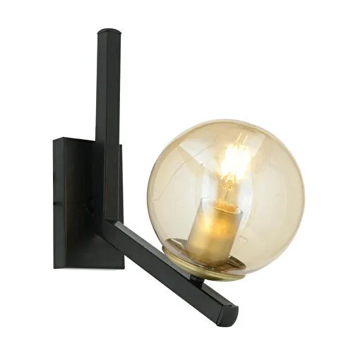 Apliqa Mikel Siyah Eskitme Duvar Lambası Yatak Odası-yatak Başı-banyo İçin Modern Aplik