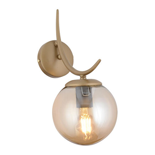 Apliqa Germaine Tekli Eskitme Bal Camlı Modern Yatak Başı, Salon Aplik Apliqa Germaine Tekli Eskitme Bal Camlı Modern Yatak Başı, Salon Aplik