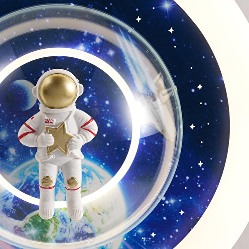 Apliqa Mıtro Ledli Astoronot Desenli Plafonyer Çocuk Odası Avize