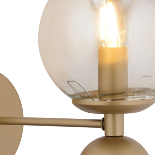 Apliqa Kuvars Tekli Eskitme Bal Camlı Modern Yatak Başı Salon Aplik