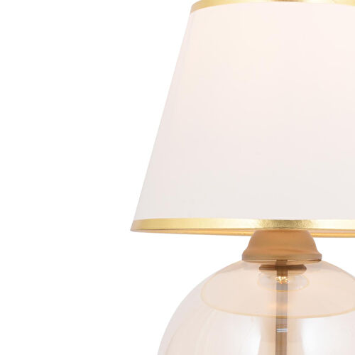 Apliqa Lampon Beyaz Şapkalı Eskitme Masa Lambası Modern Tasarım Salon-yatak Odası Abajur