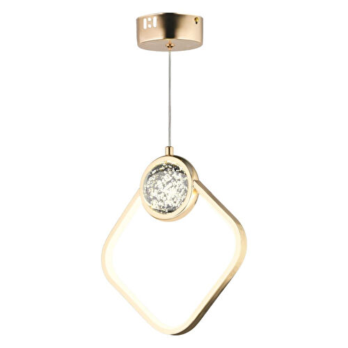 Apliqa Frieda Tekli 3 Renkli 17 Watt Gold Ledli Modern Oturma Odası Salon Sarkıt Avize