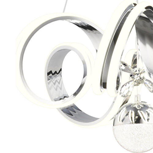 Apliqa Amott Krom 3 Renkli 150 Watt Kristal Ledli Kelebek Led Top Avize Modern Oturma Odası Salon Sarkıt Avize