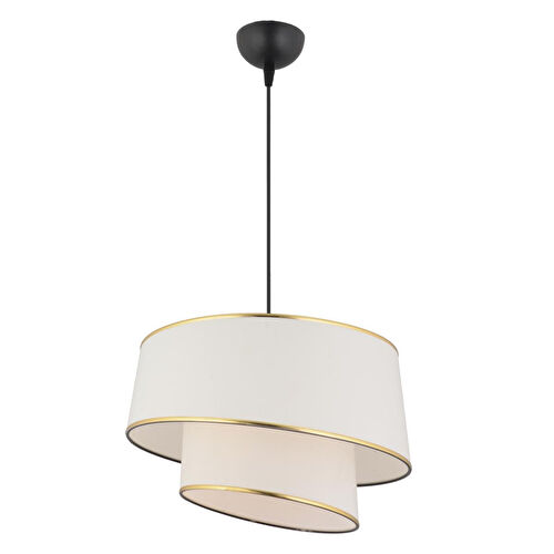 Apliqa Paoni 2 Katlı Beyaz Gold Detaylı Modern Koridor,yatak Odası Salon Avize