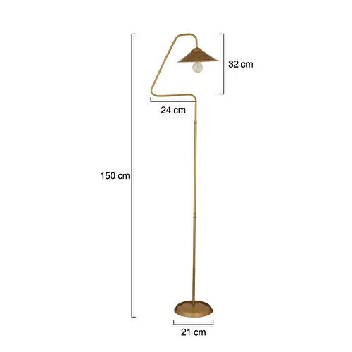 Apliqa Helga Eskitme Dekoratif Tasarım Retro Modern Metal Lambader