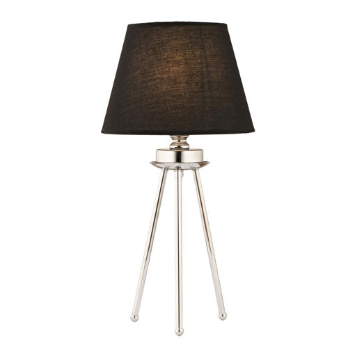 Apliqa Epona Siyah Şapkalı Krom Modern Dekoratif Salon Abajur Apliqa Epona Siyah Şapkalı Krom Modern Dekoratif Salon Abajur