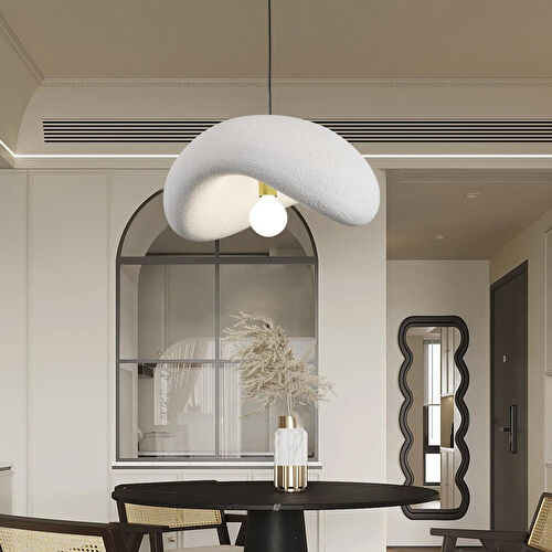 Apliqa Voliny Büyük Beyaz Beton Modern Sarkıt Oturma Odası Salon Sarkıt Avize