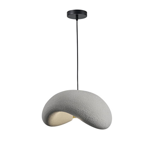 Apliqa Voliny Tekli Gri Beton Modern Sarkıt Oturma Odası Salon Sarkıt Avize