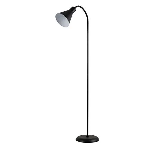 Apliqa Testa Metal Oynar Başlıklı Ayaklı Abajur Siyah Lambader