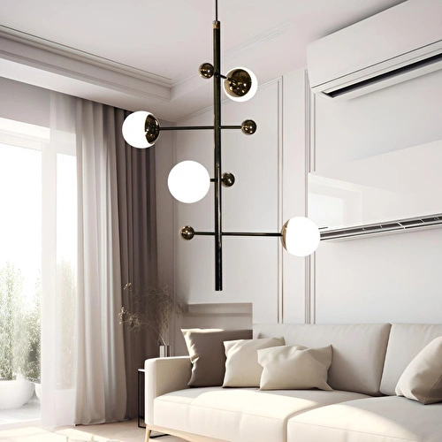 Apliqa Addo Siyah Tekli 4 Watt Modern Sarkıt Koridor, Salon Sarkıt Led Avize