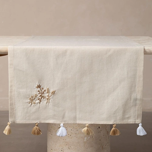 Mudo Home Bessy Nakişli Runner Ekru 50x130