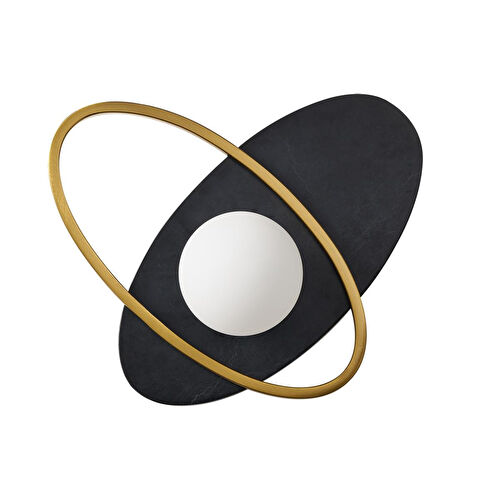 Apliqa Lumora Mermer Desenli Siyah Modern Salon Aplik Apliqa Lumora Mermer Desenli Siyah Modern Salon Aplik