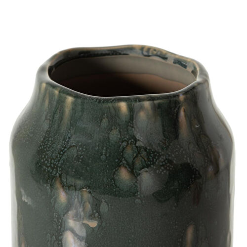 Mudo Home Azul Serami̇k Vazo 14x27cm