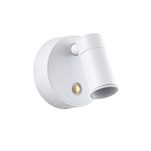 Apliqa Opra Beyaz Kablosuz Şarjlı Dokunmatik Pilli Led Duvar Lambası, Yatak Başı Aplik