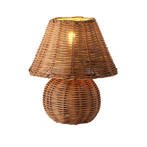 Apliqa Gırona Rattan Hasır Abajur Masa Lambası