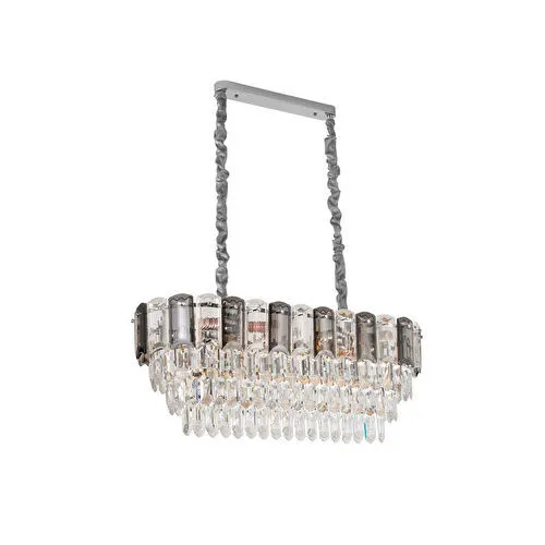 Apliqa Colın 80'lik Yemek Masası Üstü Krom Kaplamalı Kristalli Avize Apliqa Colın 80'lik Yemek Masası Üstü Krom Kaplamalı Kristalli Avize