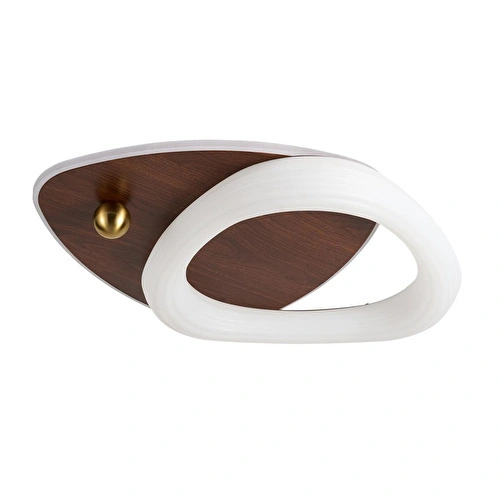 Apliqa Trıplo Ahşap Detaylı Plafonyer Ledli Avize