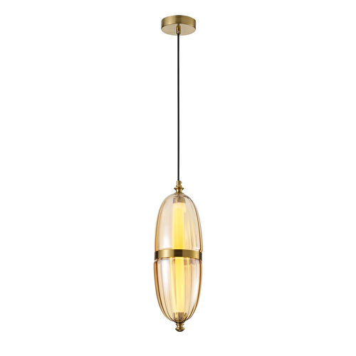 Apliqa Aleya 6 Watt 3000k Ledli Bal Camlı Tekli Sarkıt Led Avize Apliqa Aleya 6 Watt 3000k Ledli Bal Camlı Tekli Sarkıt Led Avize