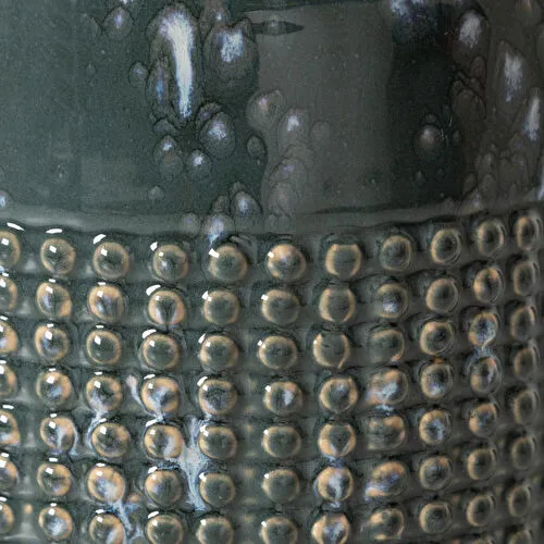 Mudo Home Azul Serami̇k Vazo 18x16cm