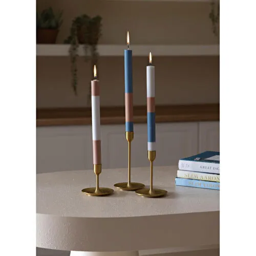 The Mia Dekoratif Mum 3lü Okyanus 30 Cm