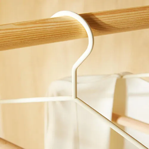 Ocean Home Textile 8'li Ahşap Destekli Omuz Formlu Beyaz Renk Kauçuk Kaplamalı Metal Giysi Askısı 21.5 X 42 X 0.5 Cm Ocean Home Textile 8'li Ahşap Destekli Omuz Formlu Beyaz Renk Kauçuk Kaplamalı Metal Giysi Askısı 21.5 X 42 X 0.5 Cm