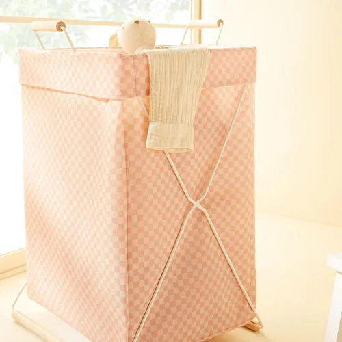 Ocean Home Textile Katlanabilir Metal Destekli Beyaz Renk Pembe Dama Desen Çamaşır Sepeti 36 X 33 X 60 Cm Ocean Home Textile Katlanabilir Metal Destekli Beyaz Renk Pembe Dama Desen Çamaşır Sepeti 36 X 33 X 60 Cm