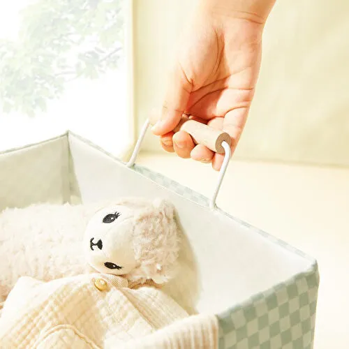 Ocean Home Textile Katlanabilir Metal Destekli Beyaz Renk Mint Dama Desen Çamaşır Sepeti 36 X 33 X 60 Cm Ocean Home Textile Katlanabilir Metal Destekli Beyaz Renk Mint Dama Desen Çamaşır Sepeti 36 X 33 X 60 Cm