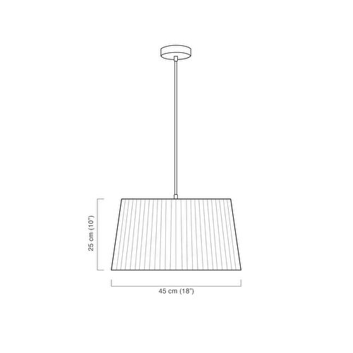 Soli Workshop Esenta Medium Kumaş Sarkıt Aydınlatma
