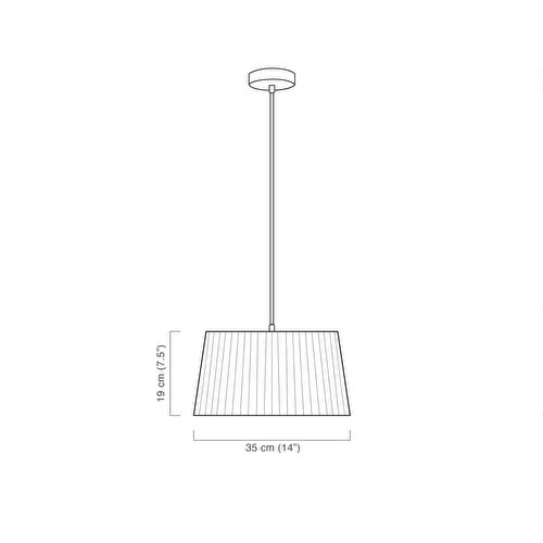 Soli Workshop Esenta Small Kumaş Sarkıt Aydınlatma