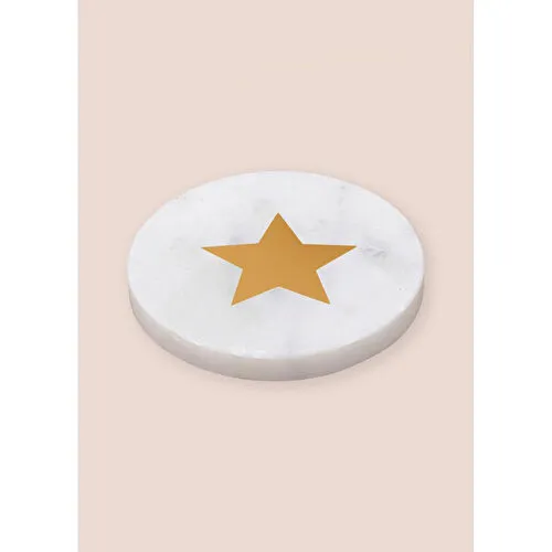 The Mia Mermer Bardak Altlığı Yildiz