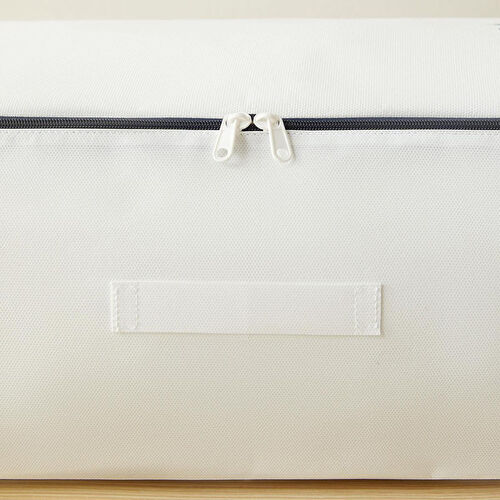 Ocean Home Textile 2'li Büyük Boy Lacivert Fermuarlı Beyaz Renk Stuff & Things Baza Altı Hurç Set 62 X 46 X 22 Cm