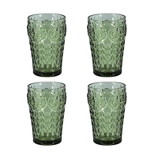 Lucky Art Florine Lucky Art 4lu Cam Mesrubat Bardagı Seti Yeşil