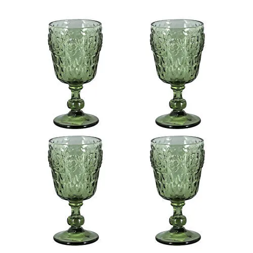 Lucky Art Florine Lucky Art 4lu Cam Kadeh Seti Yeşil