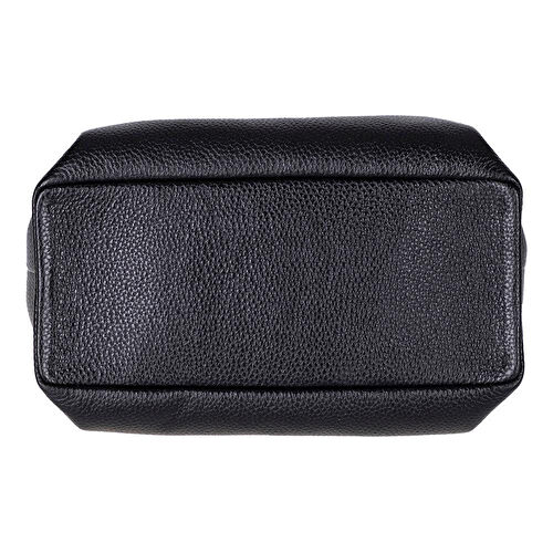 Bloominbag Marella Soft City Noir Black Leather Shoulder Bag / Deri Omuz Çantası