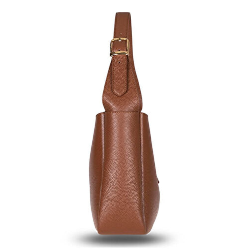 Bloominbag Ravello Cimbrone Camel Tan Leather Shoulder Bag / Deri Omuz Çantası